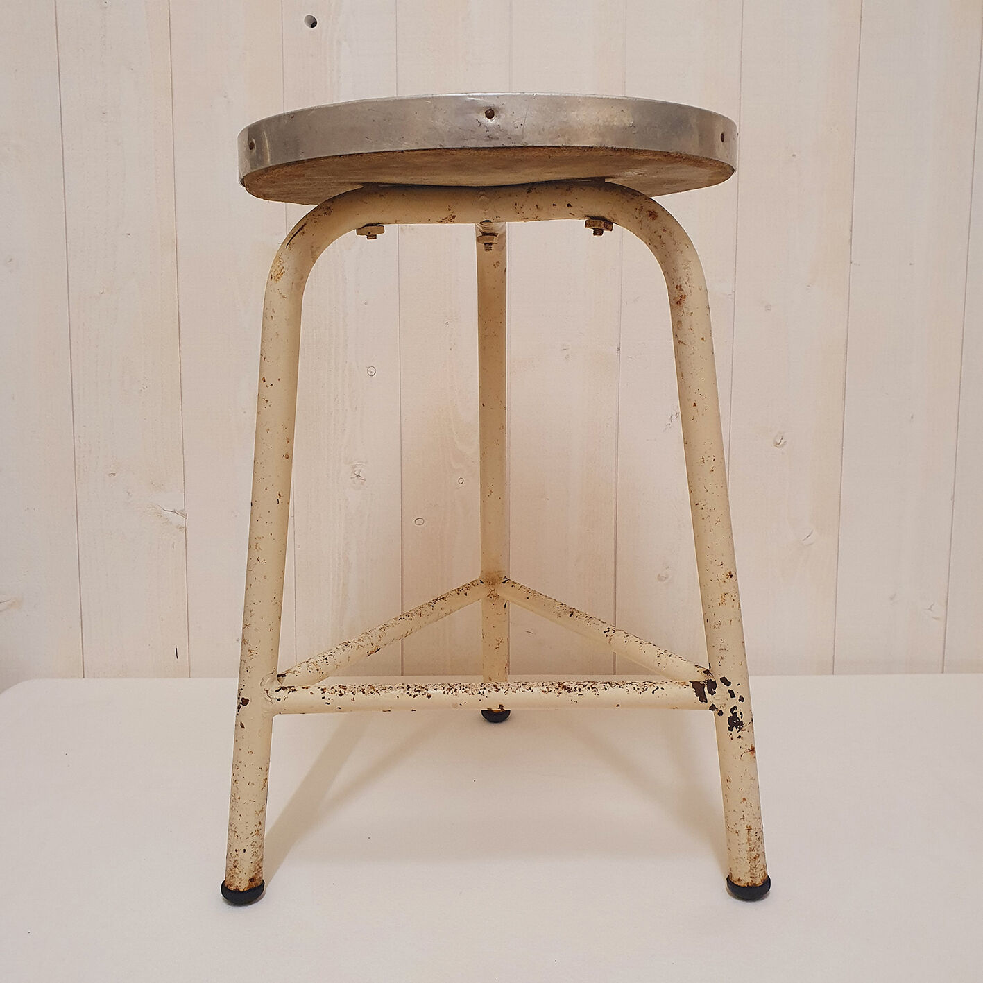 Vintage metal stool