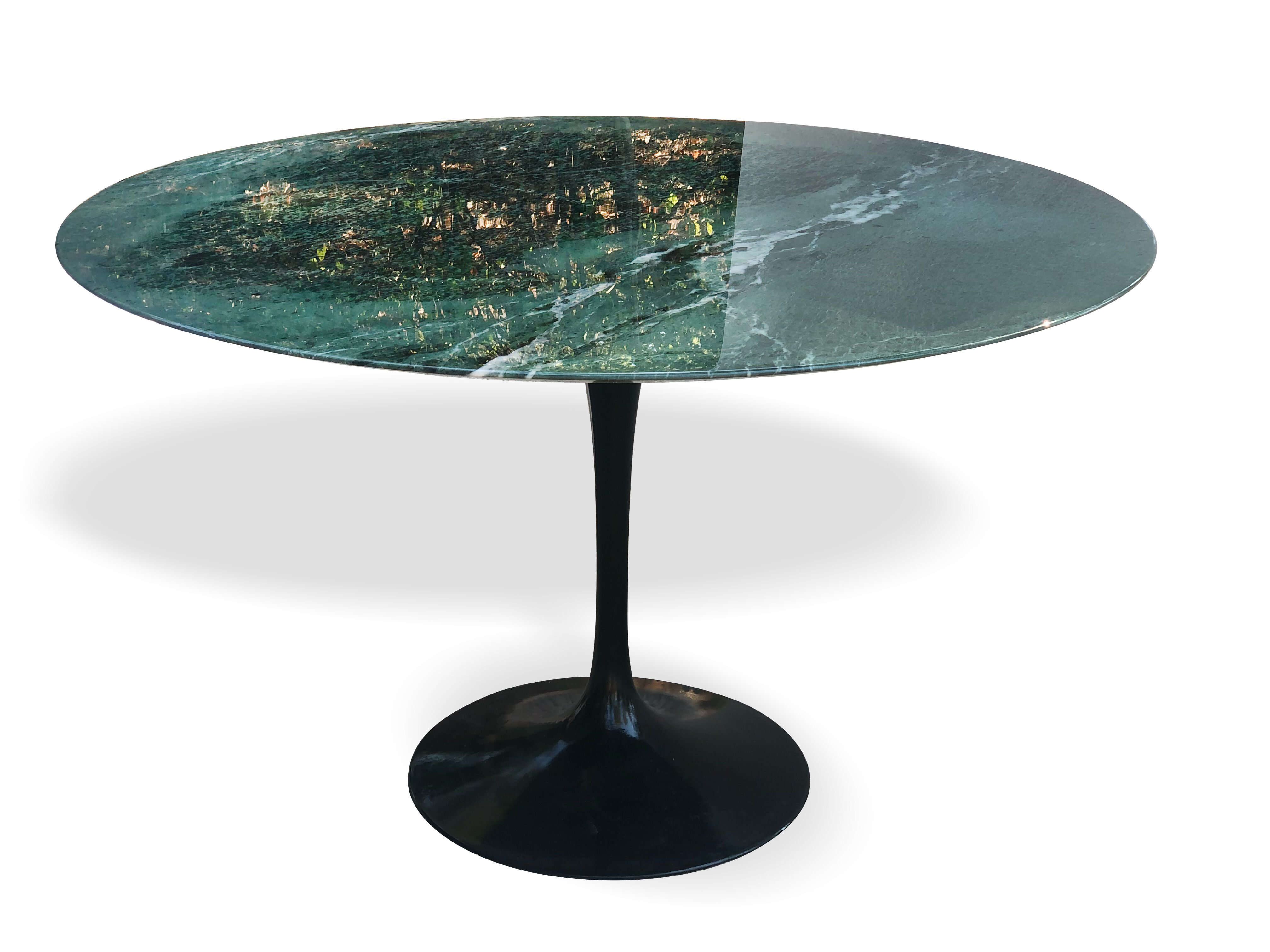Table Eero Saarinen - Knoll int. marble alpi verde ø 120 cm