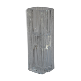 Modernist cubic vase daum signed