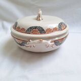 HBCM Pauline model orange and black soup tureen
