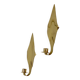 Pair of Swedish brass wall sconces from the mid-century.