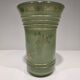 Frosted glass vase with gilding from the 1950s.