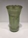 Frosted glass vase with gilding from the 1950s.