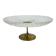 Mid-century design centrepiece crystal and brass bowl, 1960s