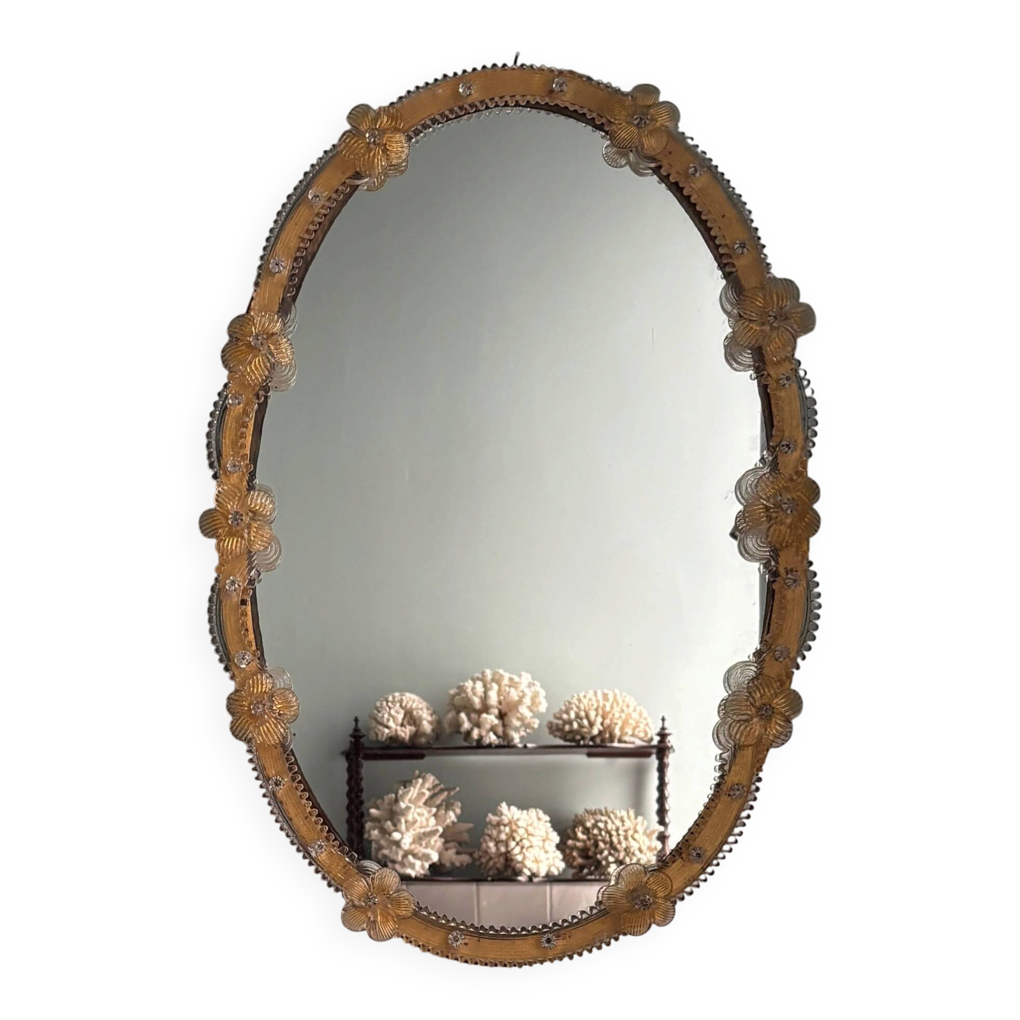 Miroir en verre de Murano