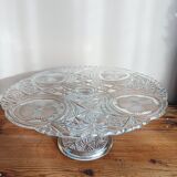 Cut glass cake stand