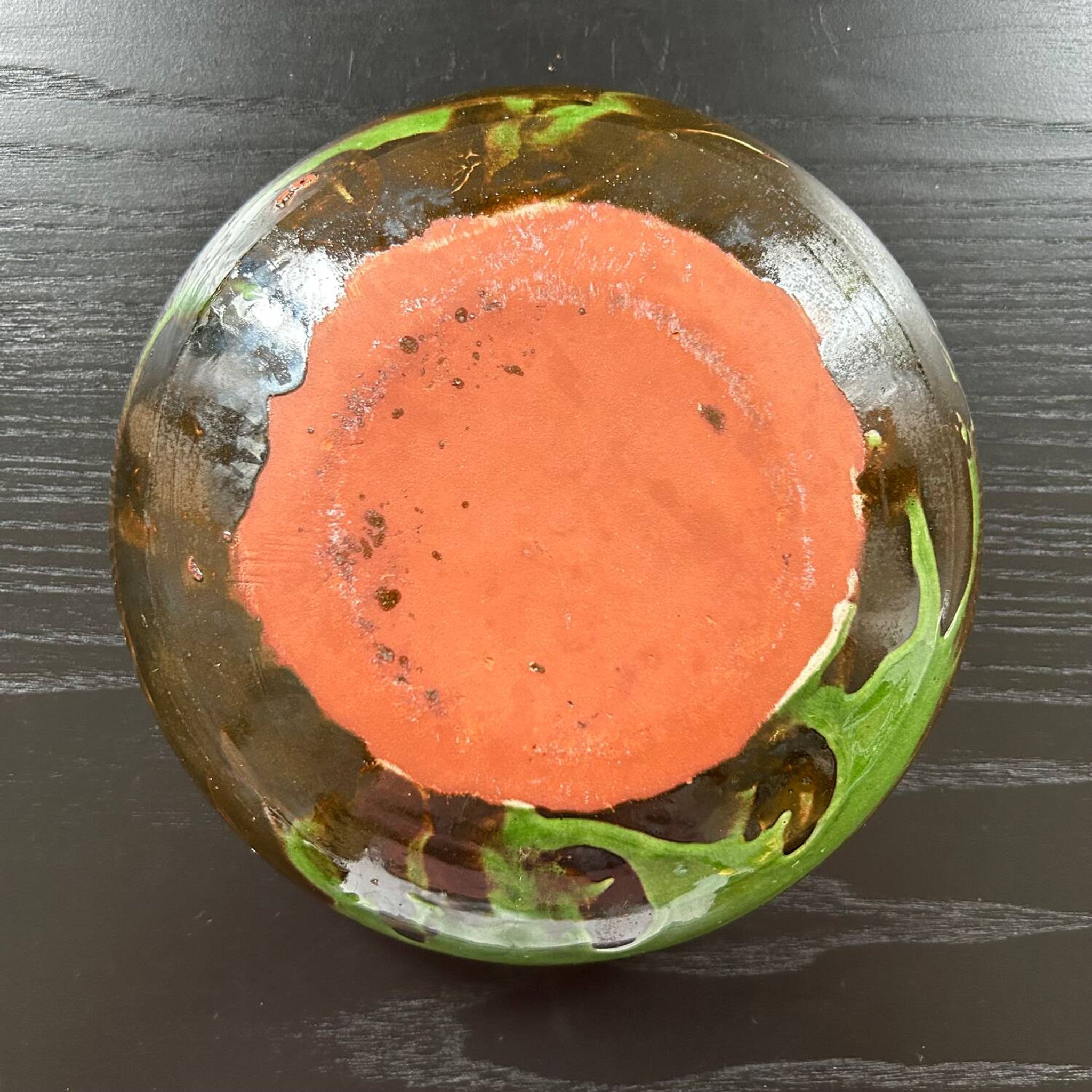 Artisanal green Provençal salad bowl