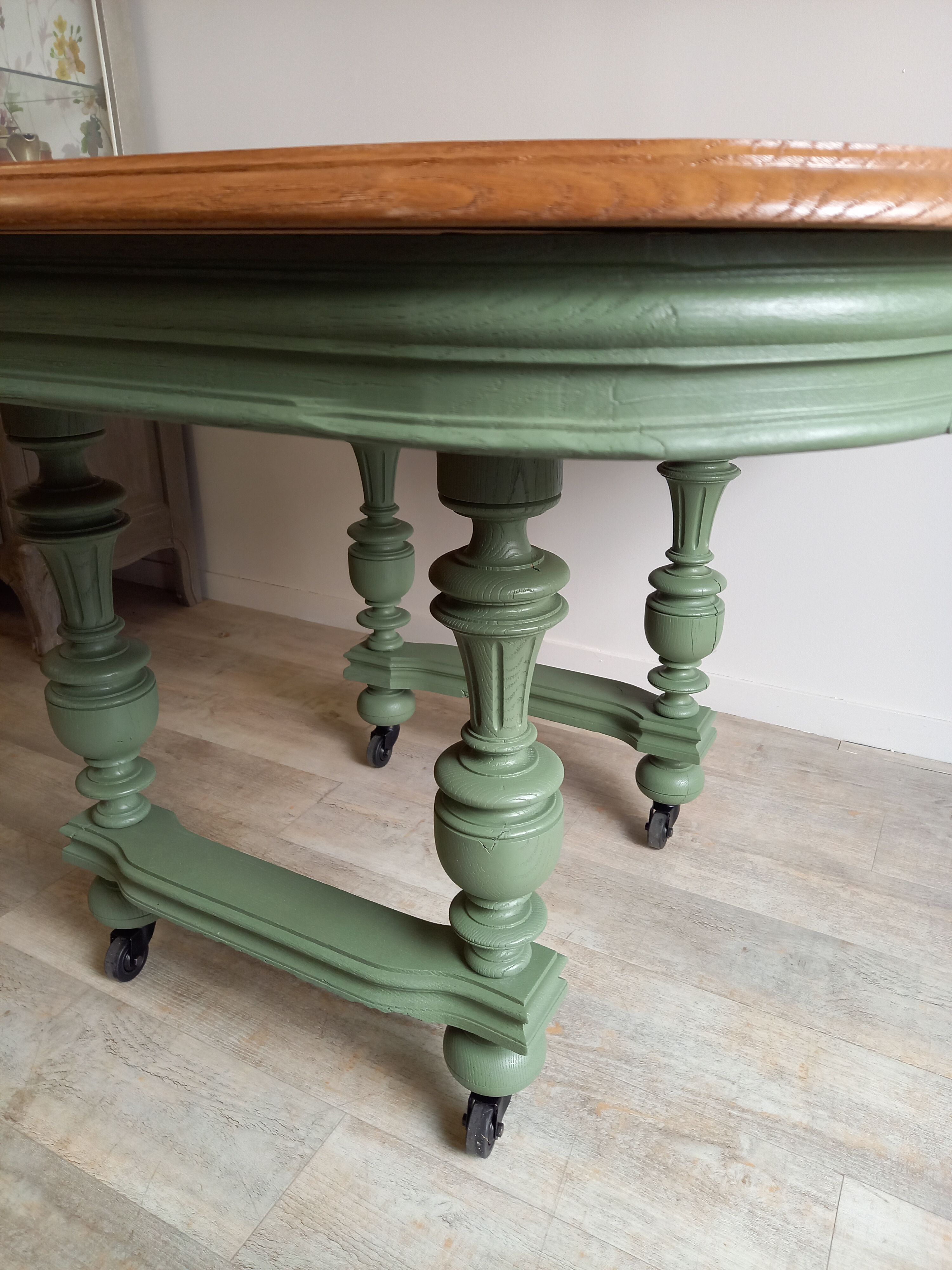 Patinated Henri II table