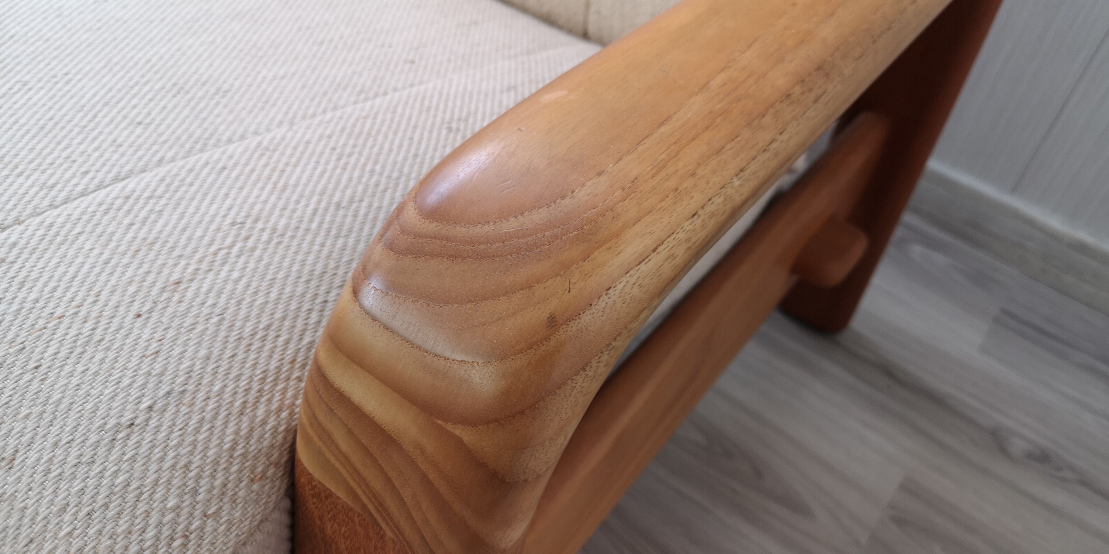 Mid- century three-seater danish teak sofa