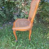 Set of three regency cane chairs