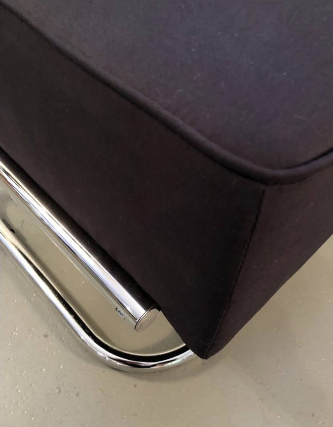 Vintage Bauhaus Tubular Taburet Ottoman