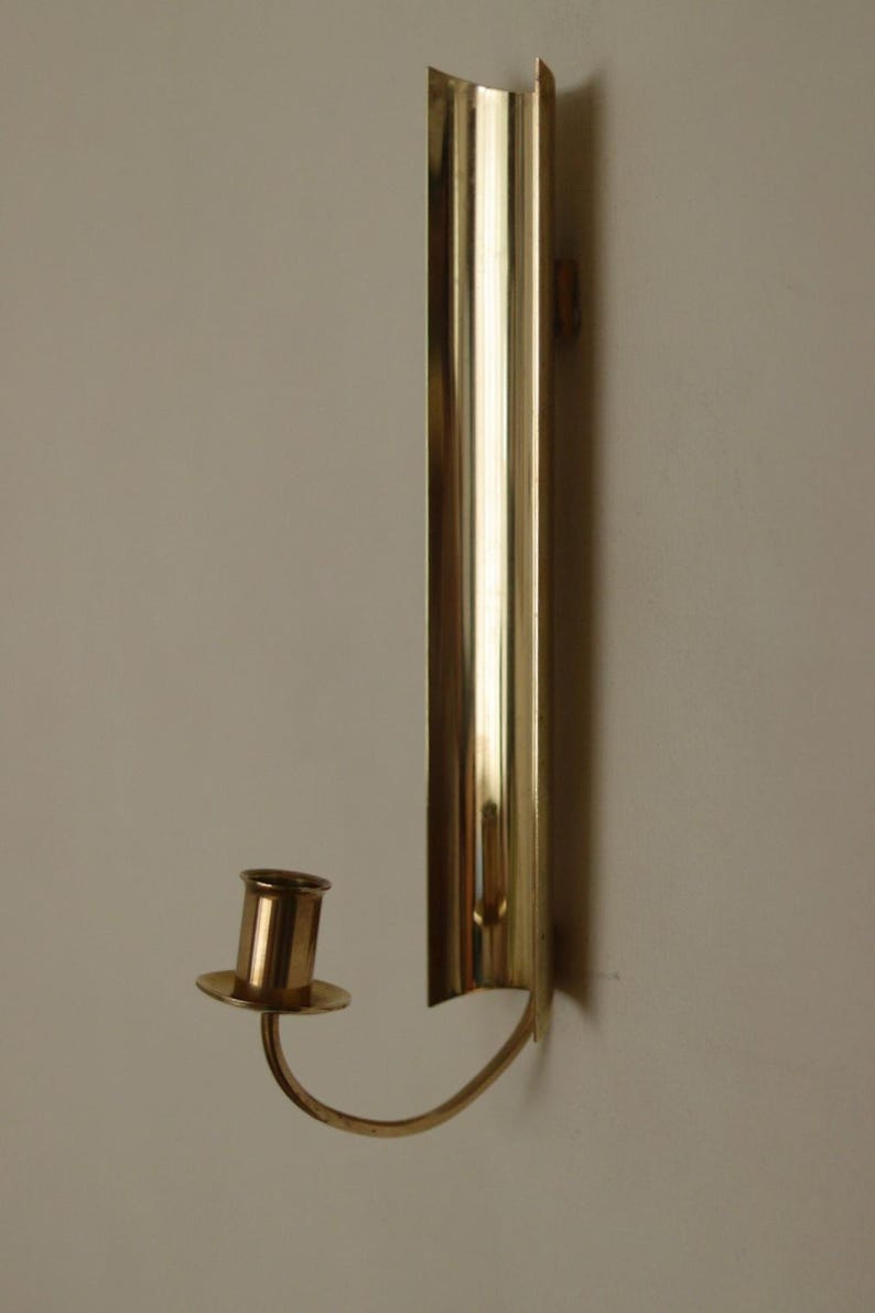 Vintage Swedish Skultuna Brass Sconce