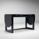 Augusto Savini rare drop leaf desk with Pamplona chair for Pozzi Italy