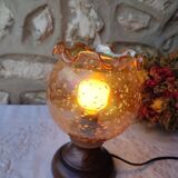 Lampe à poser vintage verre trempé