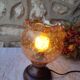 Vintage tempered glass table lamp