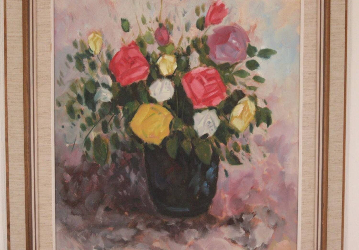 Original European Oil on Canvas – “Vase” – Signed Willack – Vintage