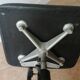 Fauteuil de bureau industriel vintage en skai