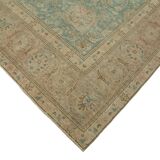 Handmade Turkish Contemporary 1980s 286 cm x 390 cm Beige Wool Carpet