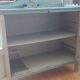 Low turquoise sideboard Indian teak and art deco