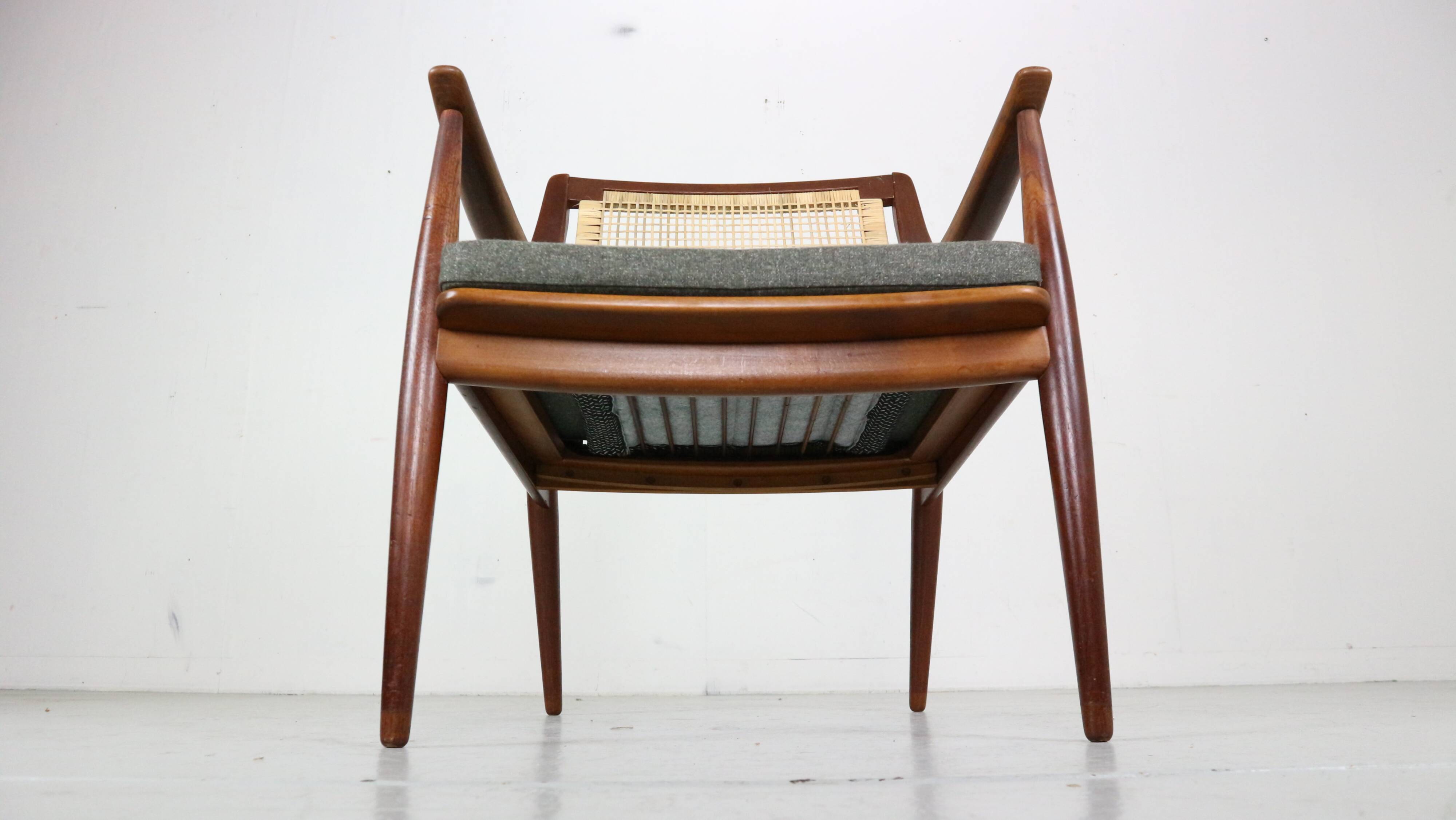 Peter Hvidt& Orla Mølgaard-Nielsen FD146 Cane Back Easy Chair, Denmark