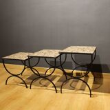 Ceramic nesting tables, 1950s