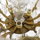 Candlestick rings golden bronze and Crystal France