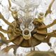 Candlestick rings golden bronze and Crystal France