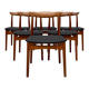 Chaises de salle à manger en teck danois des années 1960 modèle 112 par Erik Wørts pour Vamo Sønderborg – ensemble de 6