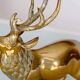 Vintage solid brass stag from the 1950s