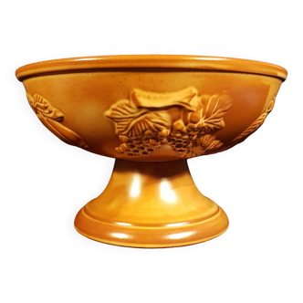 Large glazed terracotta bowl
