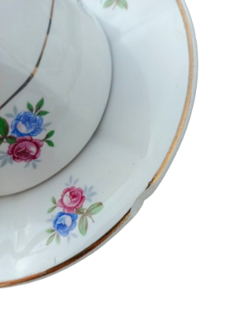 Old Digoin and Sarreguemines tea cup