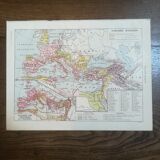 Old map of the Roman Empire from 1928