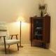 Danish teak corner display cabinet on tapered legs, 1960s