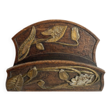 Art Nouveau wall mail holder