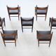 H. Vestervig Eriksen set of nine dining chairs rosewood Tromborg Denmark 1960