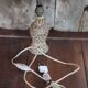 Vintage ceramic lamp, small fat lava lamp, table lamp