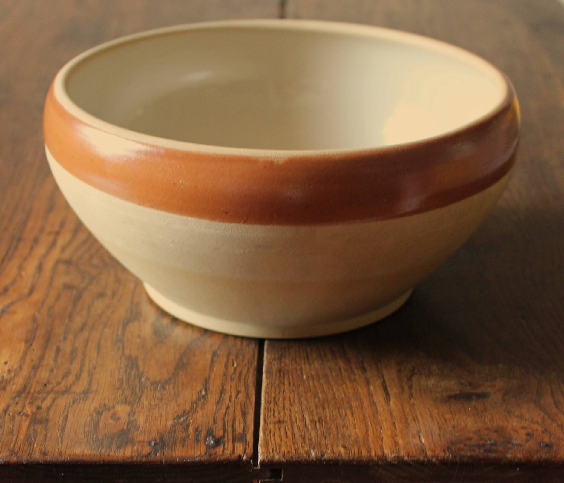 Vintage digoin stoneware salad bowl