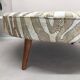 Coffee table, wooden work table, durable table, padded pouf.