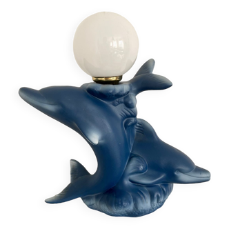 Lampe forme dauphin globe