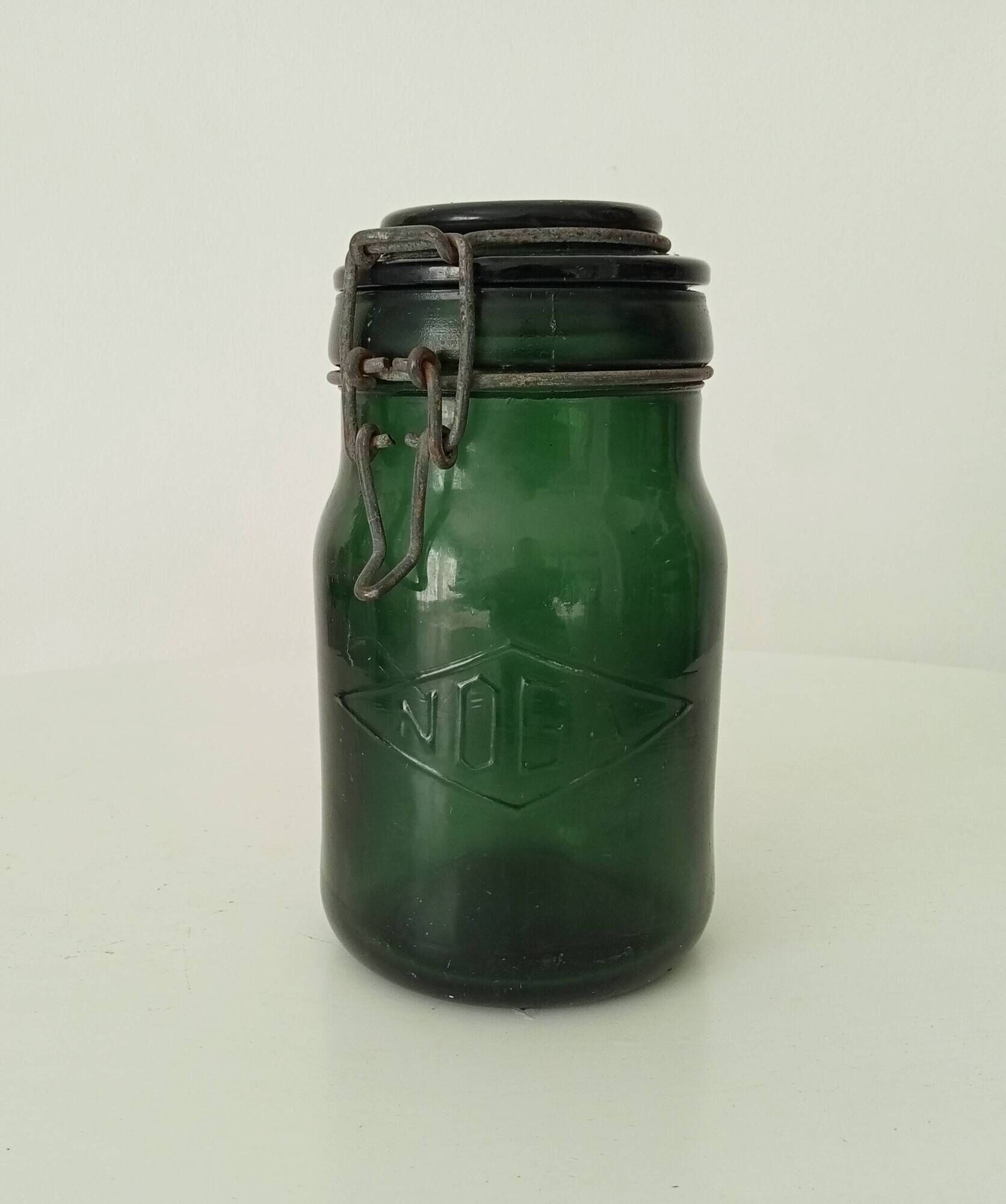 Set of 4 old Noga jars from the 30s/40s