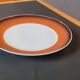 Space Age serving dish from the 70s, porcelain from the Royal Manufacture of Limoges