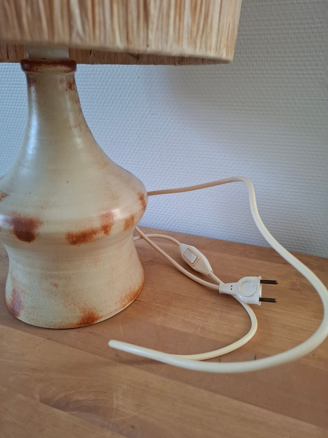 Vintage signed ceramic lamp
