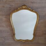 Wooden and stucco mirror 99x68cm