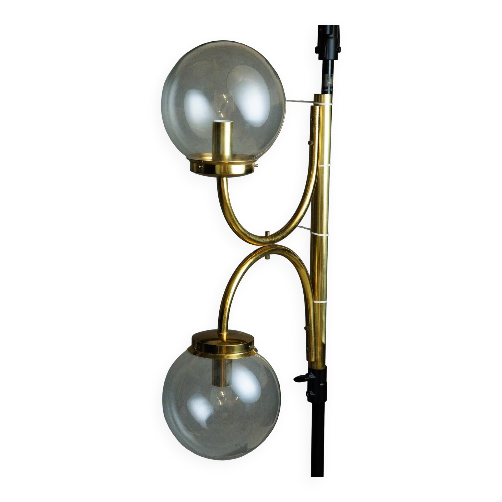 Extra Large Vintage Brass Wall Lamp: Mid-Century Italian Lighting