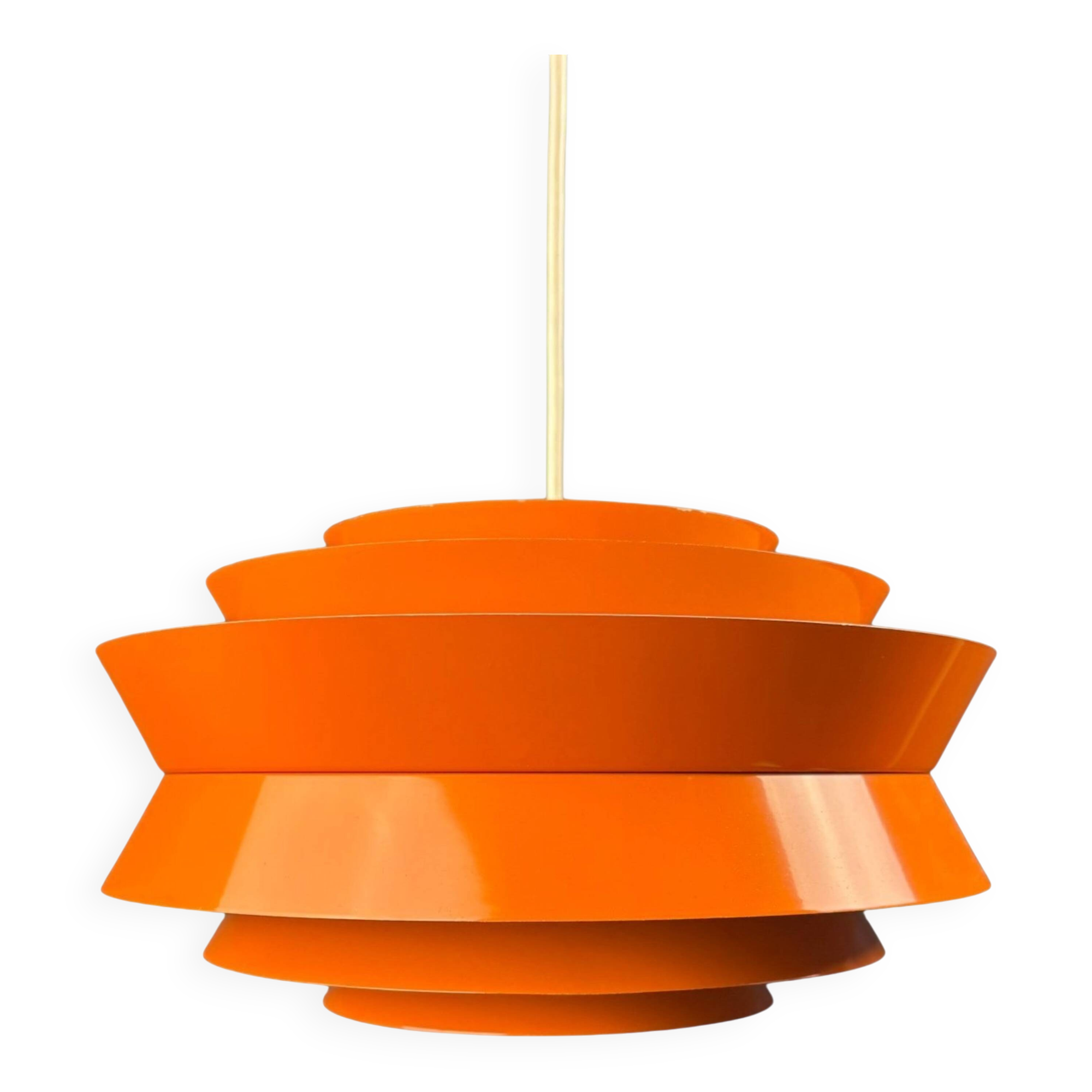 Vintage orange suspension by Carl Thore for Granhaga – Swedish design 1960