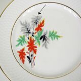 6 dinner plates - Orchies Moulin des Loups France - vintage 50s