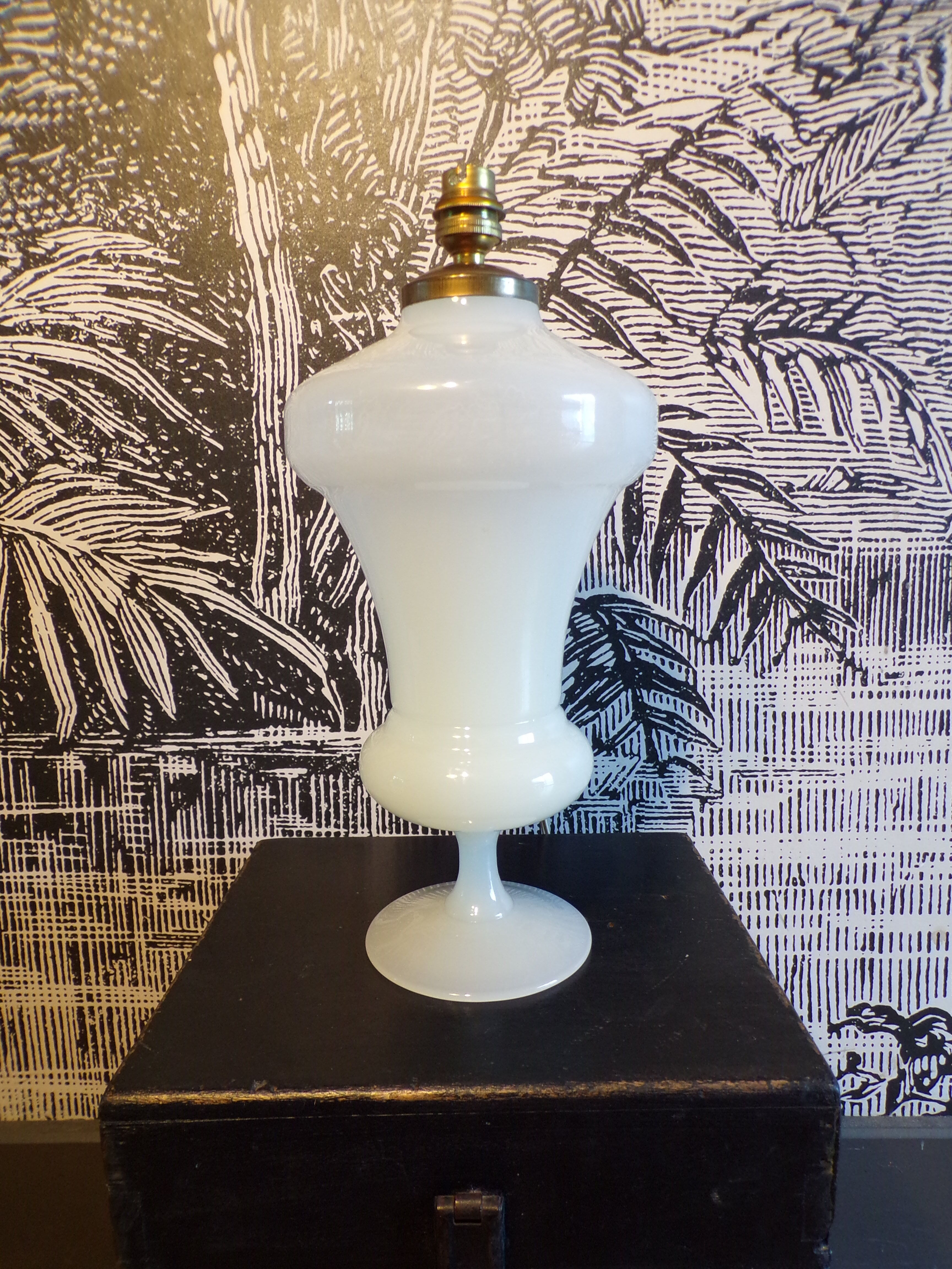 Opaline lamp foot 1950