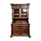 Buffet library of hunting lodge in solid oak around 1850
