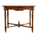 Antique walnut desk with a drawer and turned legs.
