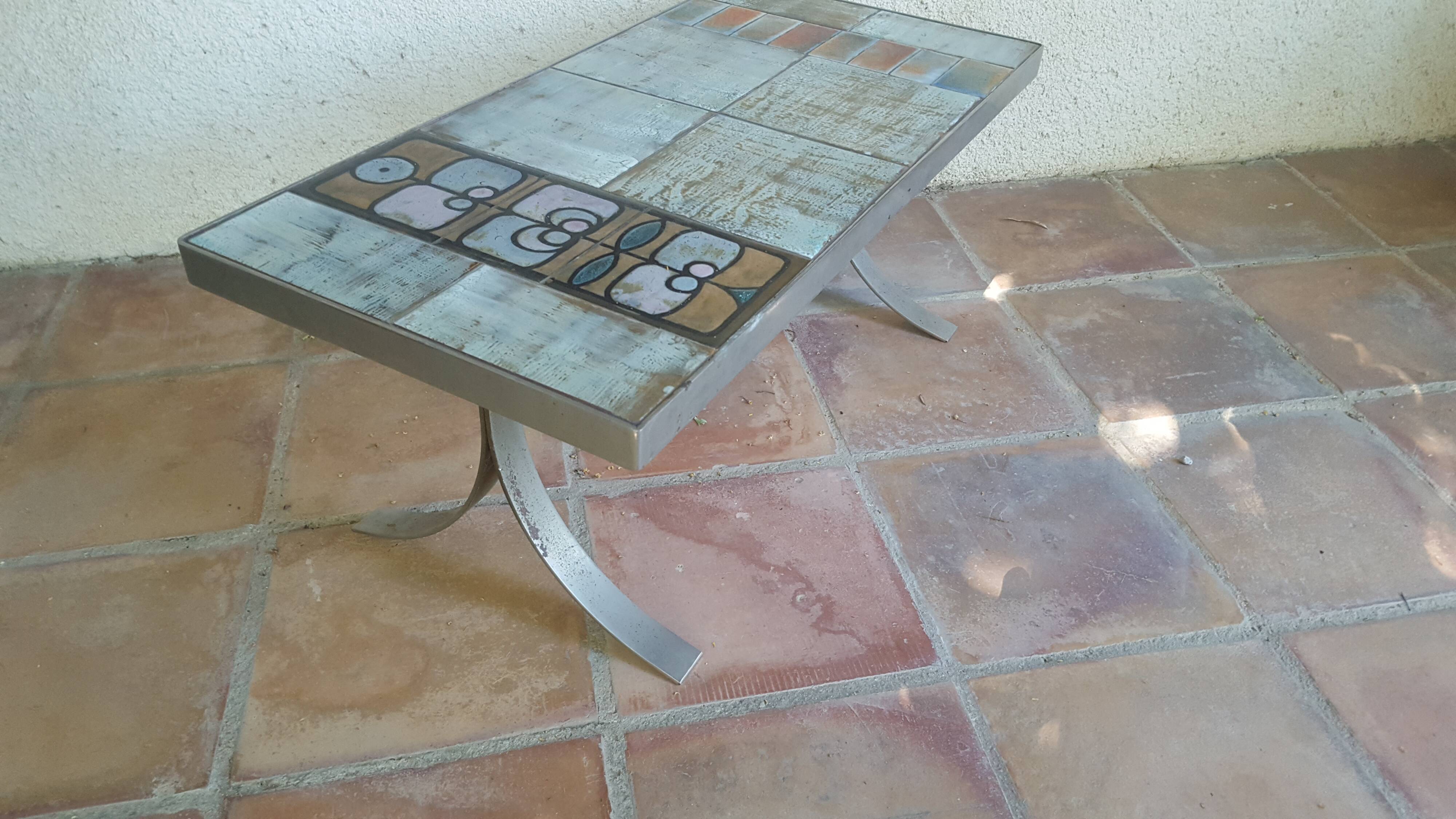 Vintage ceramic coffee table